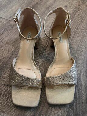 Alex Marie low heal Gild Glitter formal shoes size 8.5 M